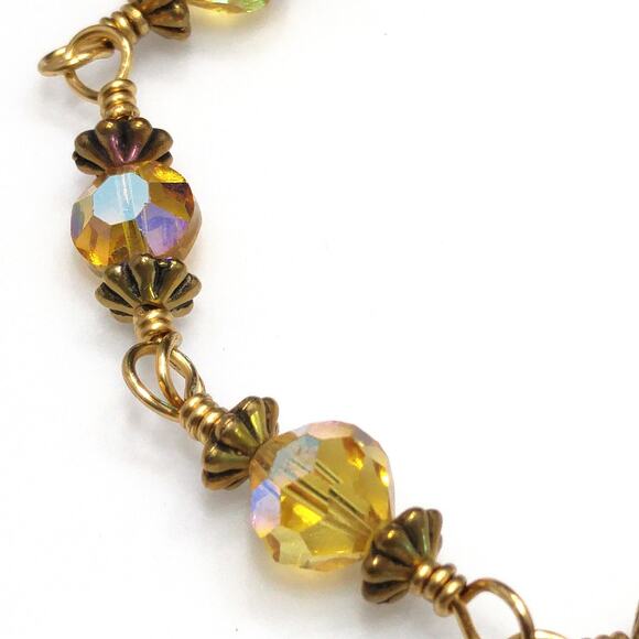 Handmade Vintage Swarovski Bead Bracelet, Christian Gift - Picture 5 of 10